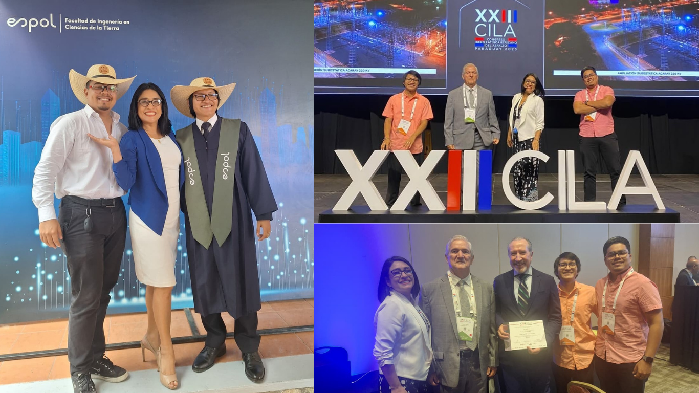 Alumni y estudiante de civil en CILA 2025