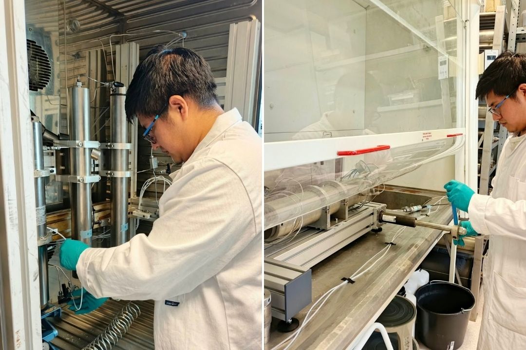 Kevin Franco becario del Proyecto CCUS en actividades de investigación