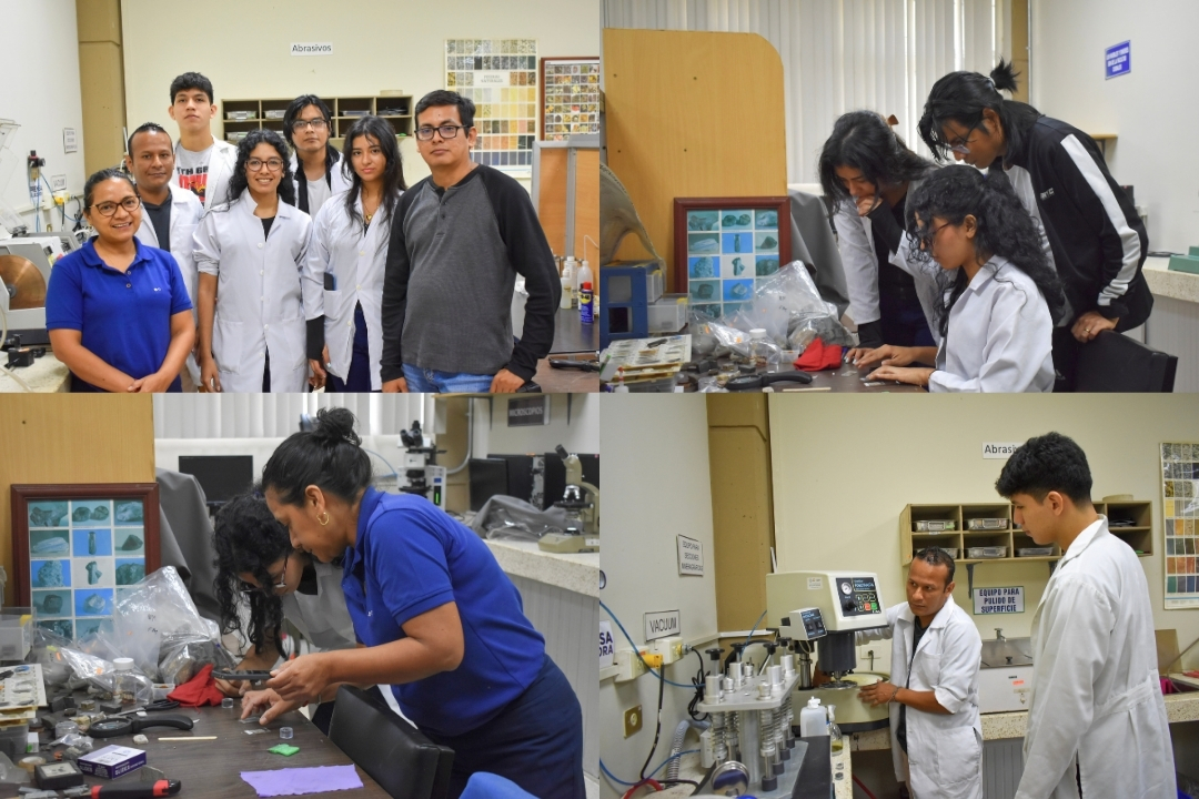 Estudiantes universitarios realizan prácticas de laboratorio en ESPOL