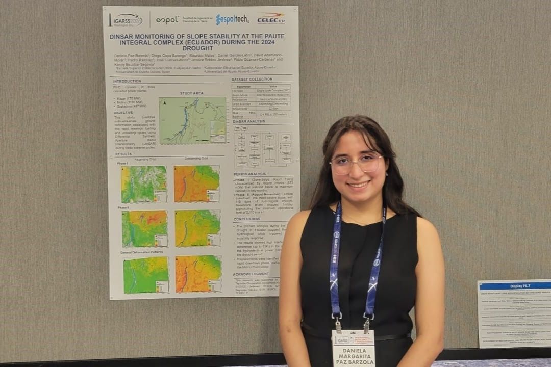 Alumni Daniela Paz Barzola participa en IGARSS a través de la modalidad Pósters