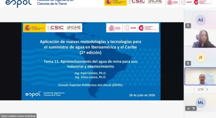 FICT comparte experiencias de Ecuador sobre aprovechamiento sostenible del agua de mina