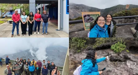 Formación internacional en riesgo volcánico y análisis aplicado en campo