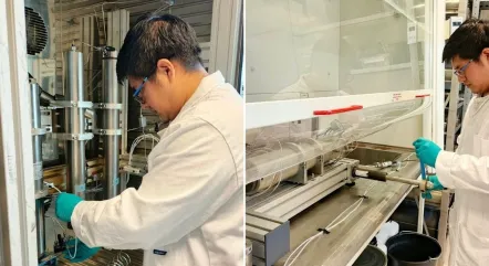 Kevin Franco becario del Proyecto CCUS en actividades de investigación